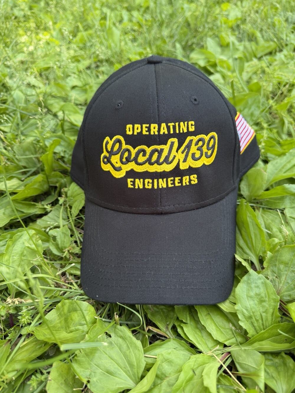 Operating Engineers Local 139 PAC Union Made USA Black Adjustable Hat Truck Cap